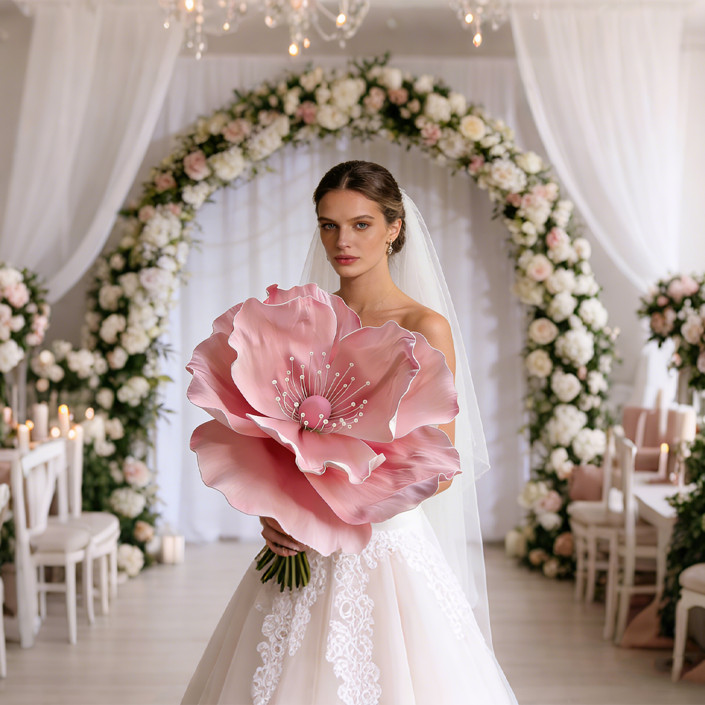 Flowerva Luminous Poppy Pink Premium Flower