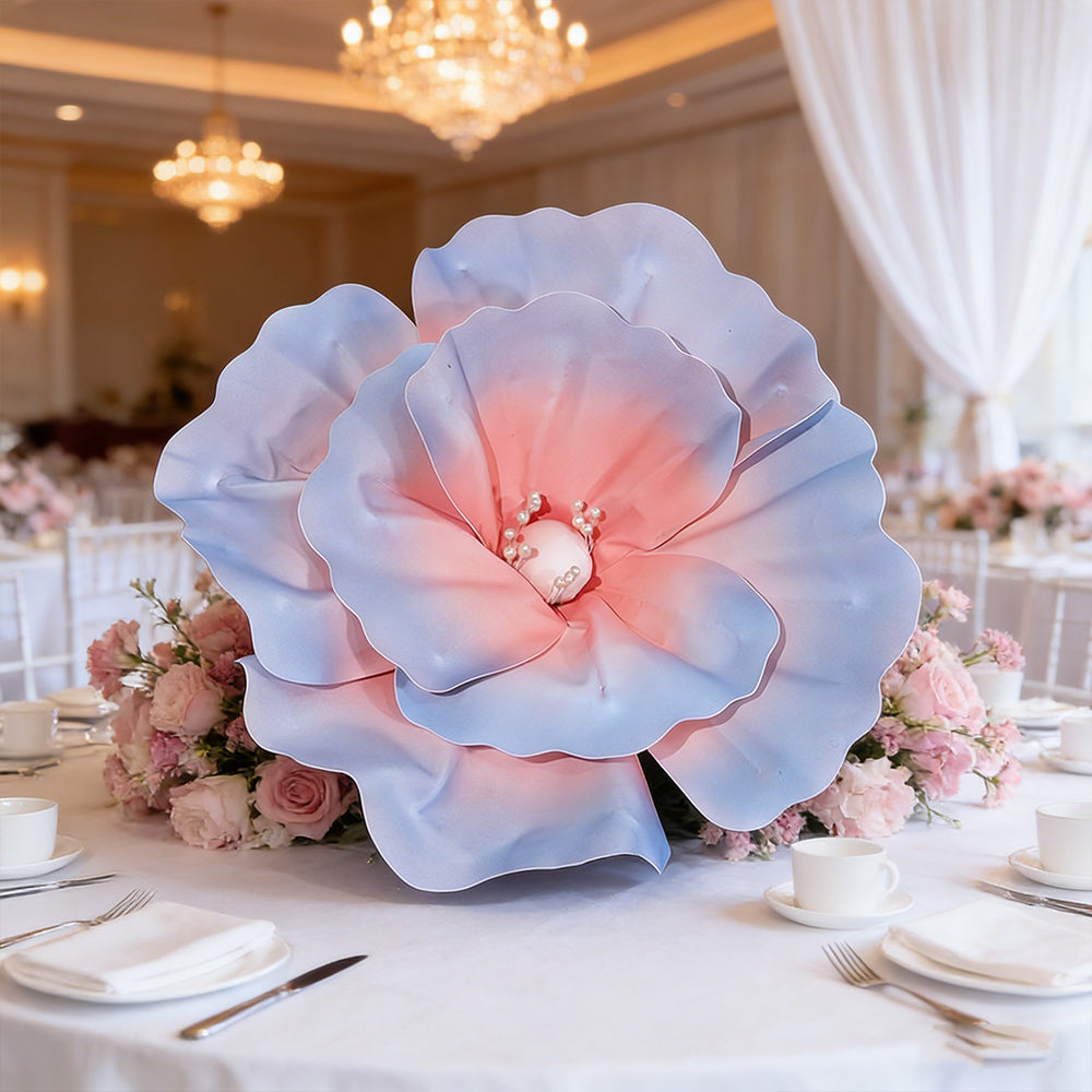 Flowerva Dreamy Pink-Blue Gradient Pearl Premium Flower