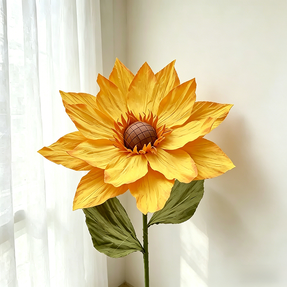 Flowerva Sunflower Golden Aura Premium Decor