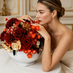 Premium Eternal Rose "Gold & Jade Abundance" Gift Box