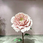 Flowerva Champagne Peony Opulence Chroma Sculptural Premium Decor