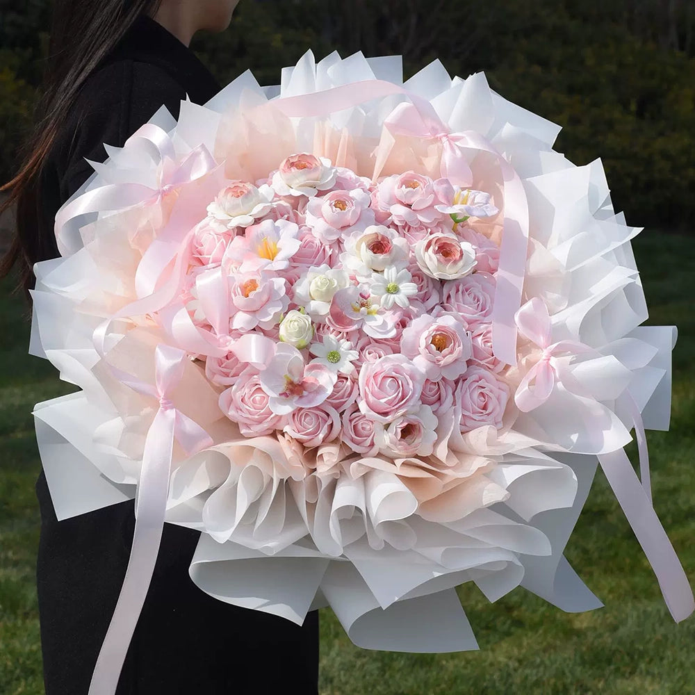 Flowerva Fairy’s Kiss Forever Bouquet Premium Decor