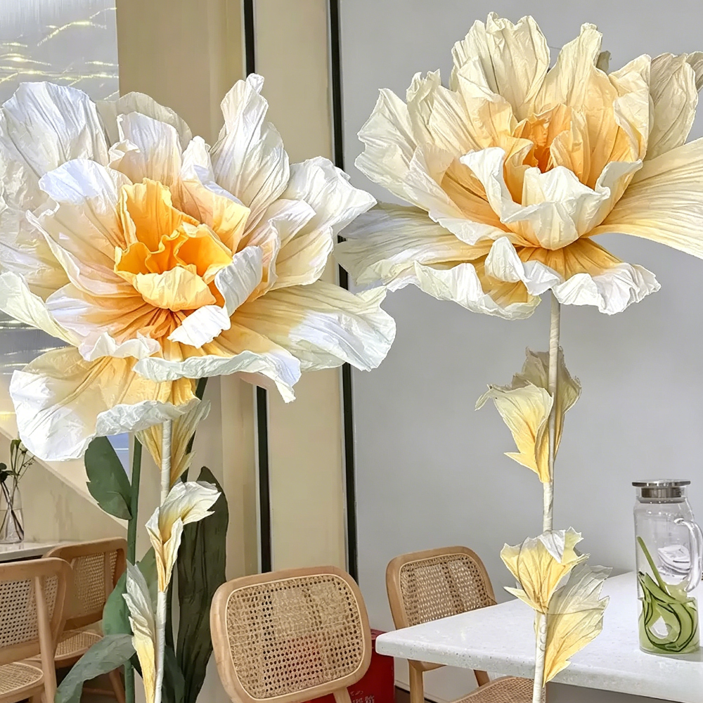Flowerva Sunlit Whisper Sculptural Premium Decor
