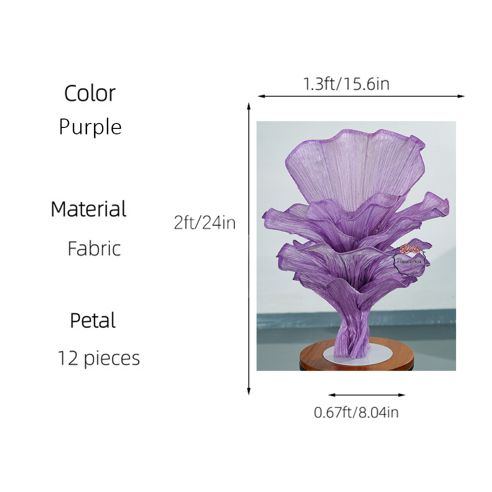 Flowerva Amethyst Wedding and Home Art Decoration