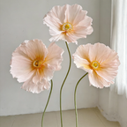 Flowerva Ethereal Crepe Paper Poppy Art Installation