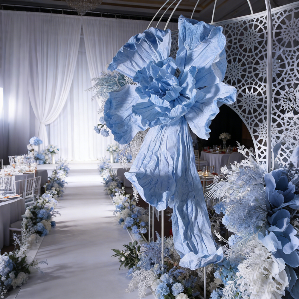 Flowerva Couture Crinkle Art Installation