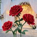 Flowerva Romantic Lush Garden Red Rose Premium Flower