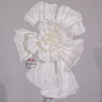 Flowerva Couture Crinkle White Art Installation