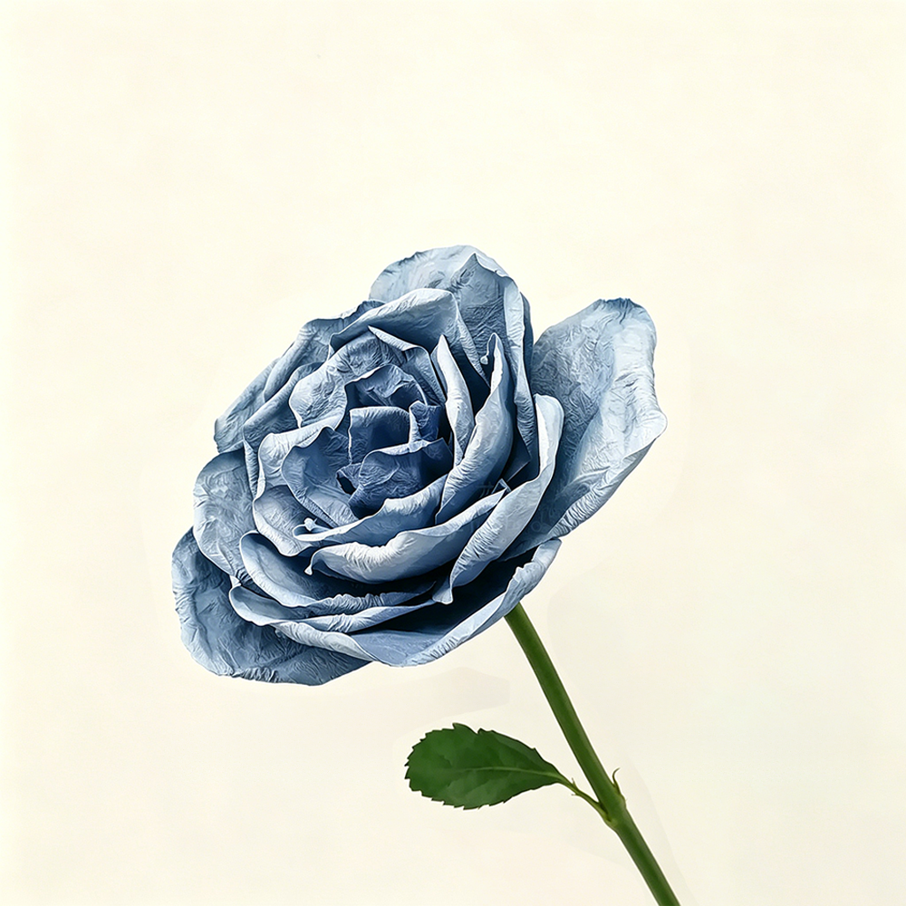Flowerva Rose Cerulean Drift Premium Decor