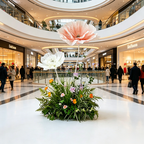 Flowerva Soft Petal Cornerscape Premium Decor