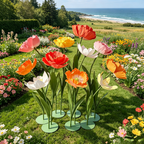 Flowerva Standing Poppy Aura Sculpture Premium Decor