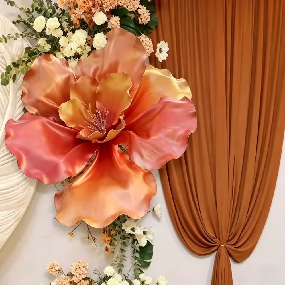 Flowerva Sunset Ember Statement Premium Decor