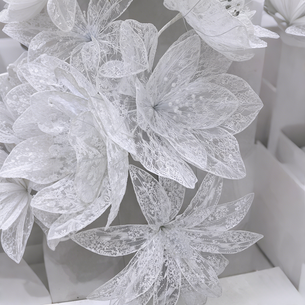 Flowerva Lace Silhouette Form Art Installation