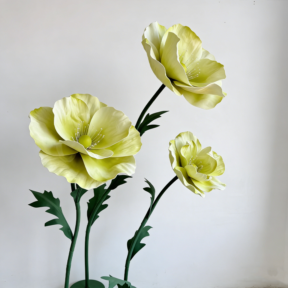 Flowerva Luminous Sheer Poppy Premium Flower