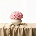 Premium Baby Pink Preserved Rose Vase Gift Box