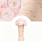 Flowerva Premium Blush Pink Roman Travertine Rose Gift Box