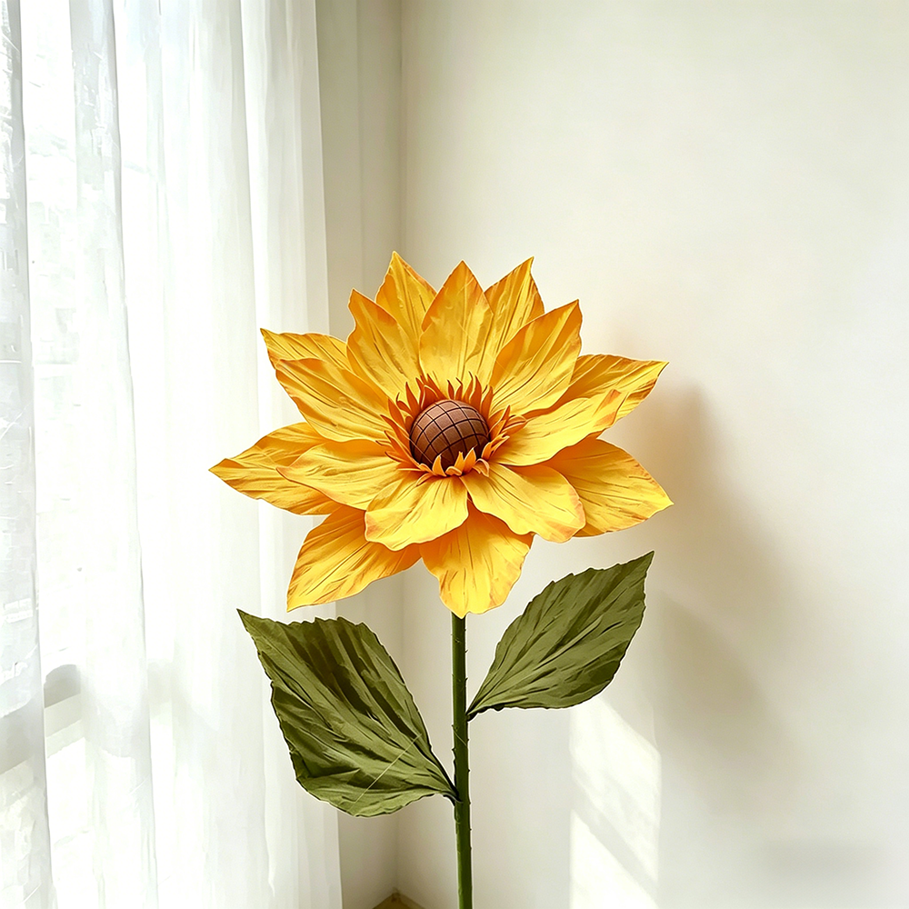 Flowerva Sunflower Golden Aura Premium Decor