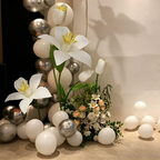 Flowerva Lily Set Silhouette Sprig Premium Decor