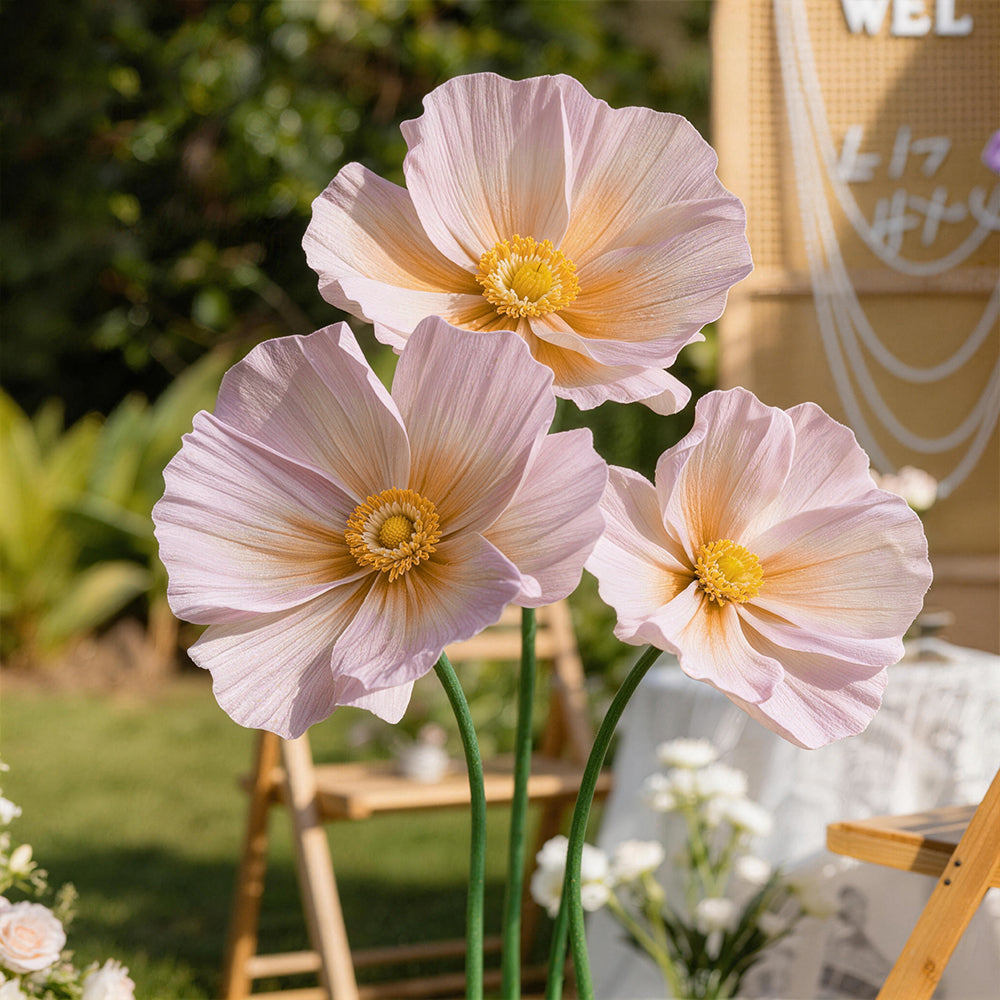 Flowerva Ethereal Crepe Paper Poppy Art Installation