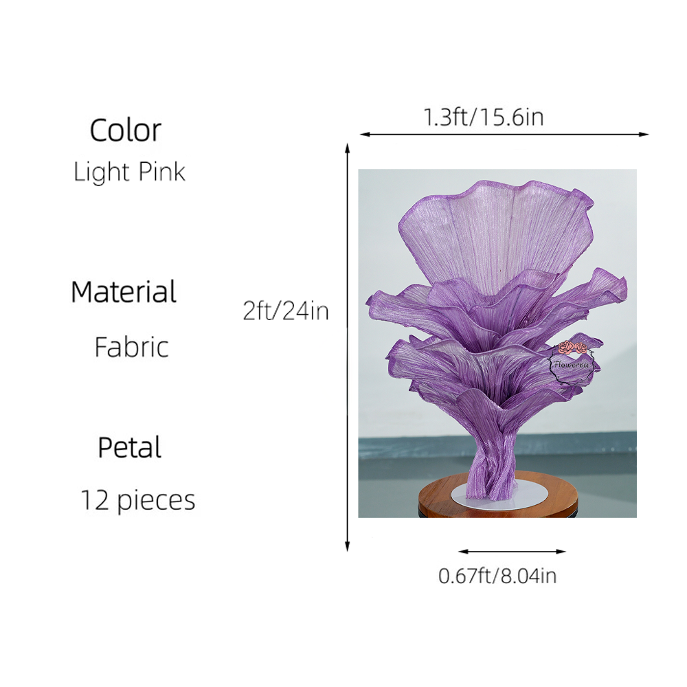 Flowerva Airy Pearl Purple Veil Eternal Table Flower