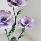Flowerva Luminous Poppy Purple Premium Flower