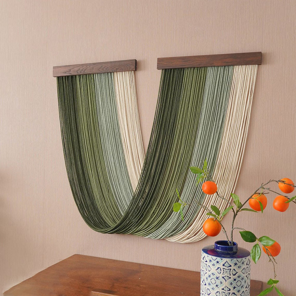 Green Artistic Boho-Chic Tapestry Decor