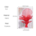 Flowerva Airy Red Veil Eternal Table Flower