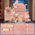 Flowerva Romantic Proposal & Valentine’s Day Confession Balloon Kit with Custom KT Backdrop Decor