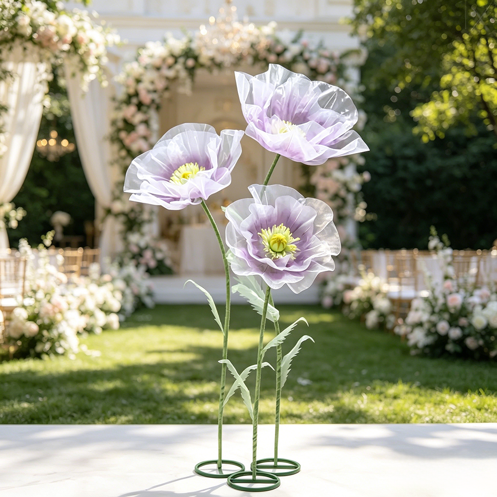 Flowerva Sheer Petal Sculpture Premium Decor