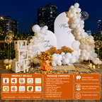 Flowerva Romantic Proposal & Valentine’s Day Confession Balloon Kit with Custom KT Backdrop Decor