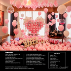 Flowerva Birthday Party Balloon Decoration Scene Set