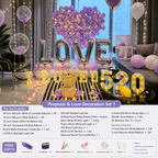 Flowerva Proposal & Confession & Birthday Scene Decoration Balloon Set