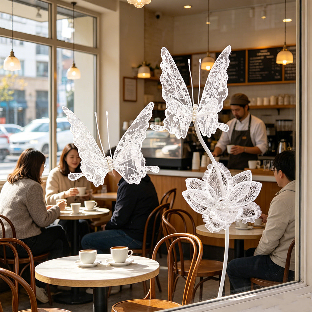 Flowerva Velvet Wing Lace Art Accent