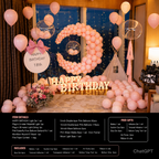 Flowerva Birthday Party Balloon Decoration Scene Set