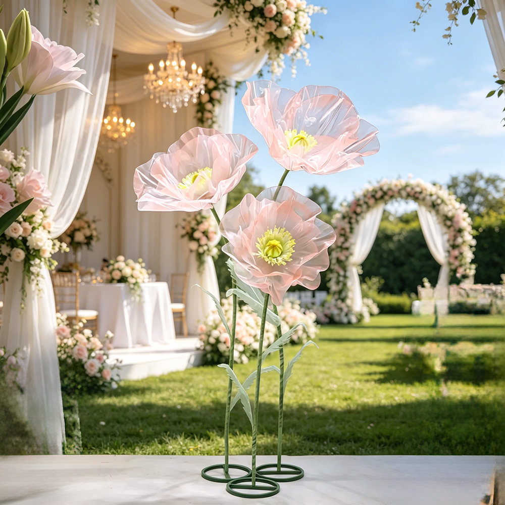 Flowerva Sheer Petal Sculpture Premium Decor