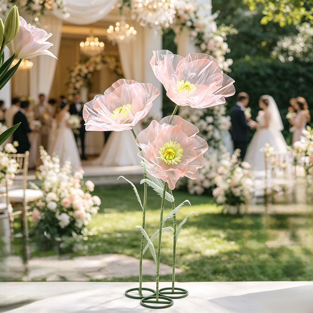Flowerva Sheer Petal Sculpture Premium Decor