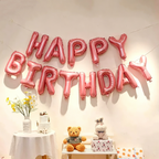 Flowerva Happy Birthday Letter Foil Balloons Party Decorations