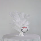 Flowerva White Aura Pleat Table Flower