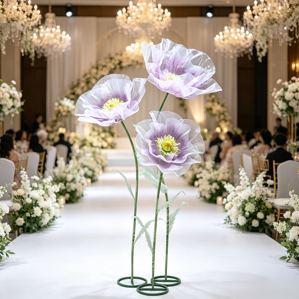 Flowerva Sheer Petal Sculpture Premium Decor