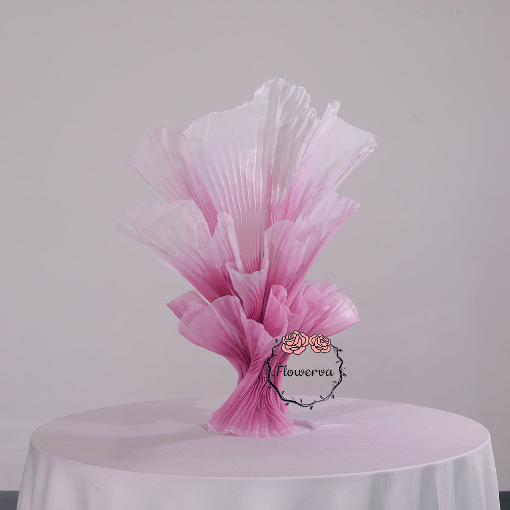 Flowerva Aura Pleat Sculpture Collection Table Flower