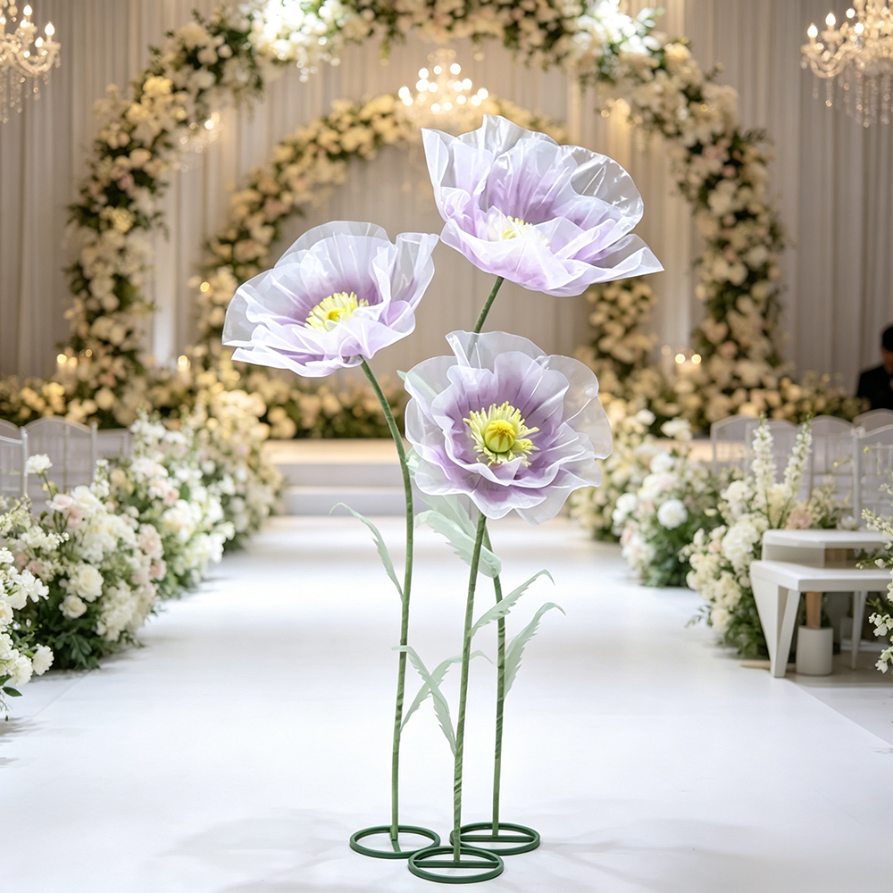 Flowerva Sheer Petal Sculpture Premium Decor