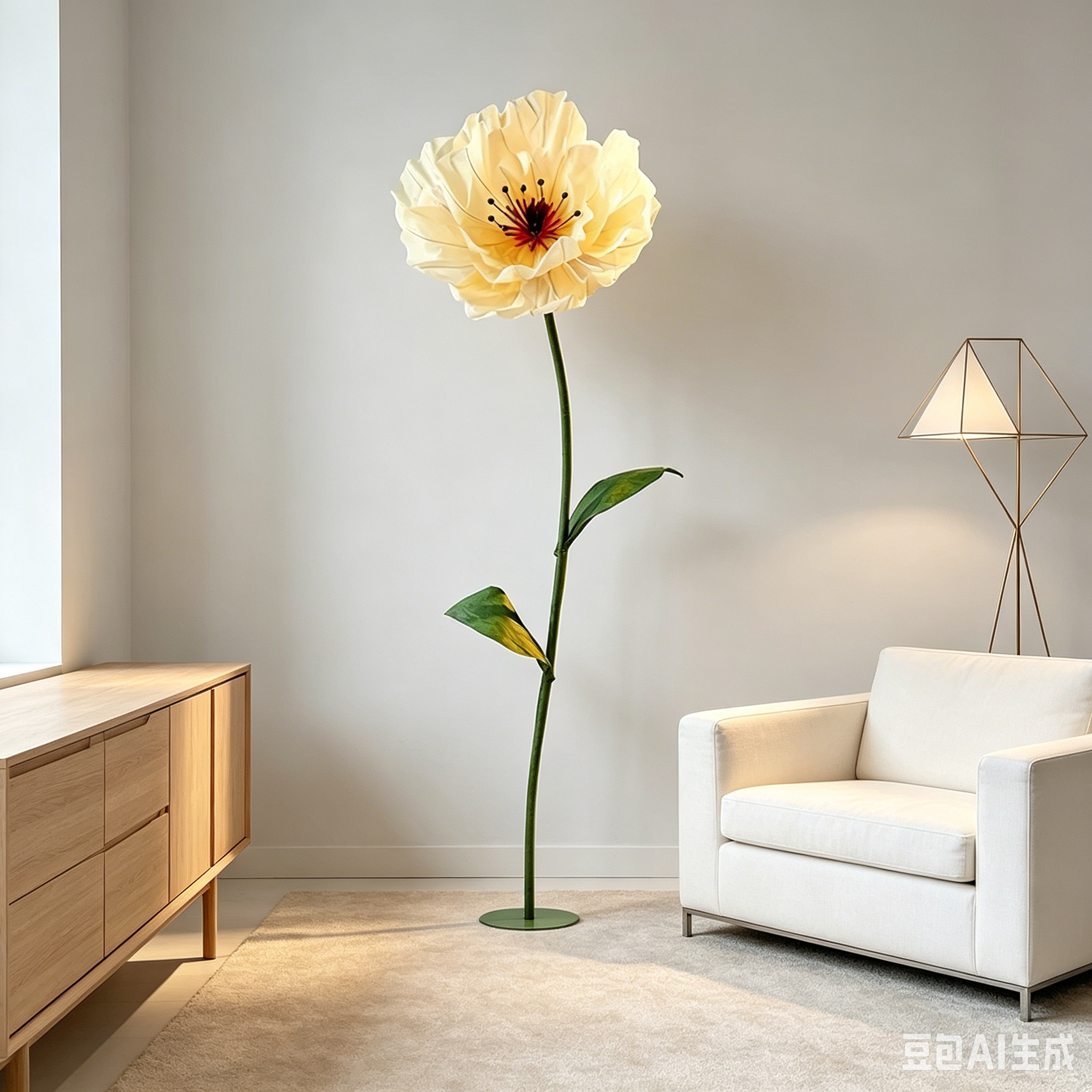Flowerva Standing Petal Sculpture Collection Premium Decor