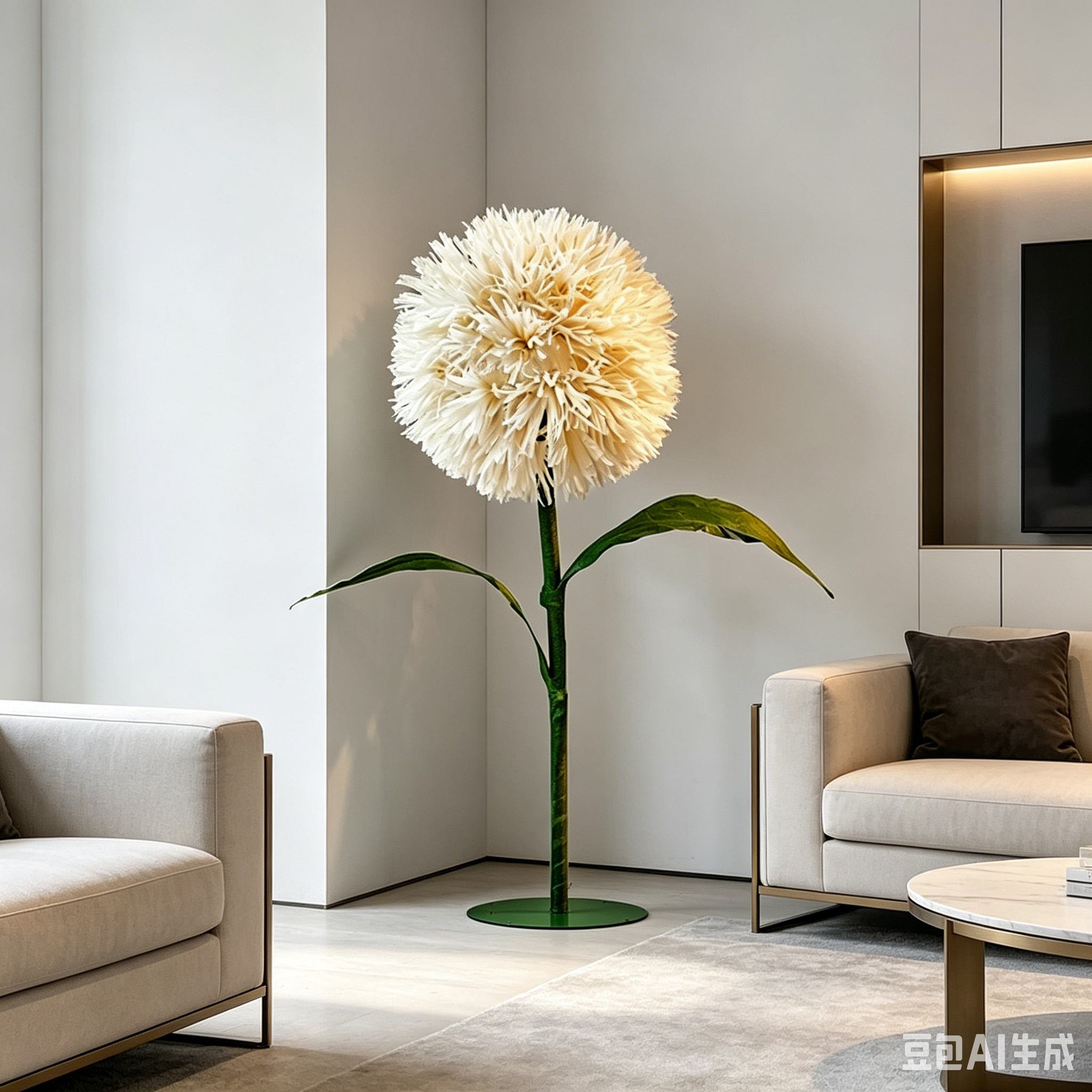Flowerva Standing Petal Sculpture Collection Premium Decor