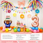 Flowerva Kids Birthday Party Balloon Decorations Scene Layout Set