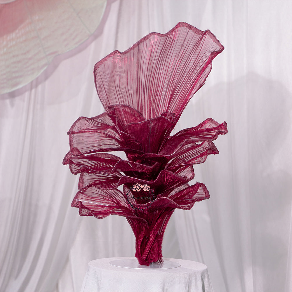 Flowerva Airy Wine Red Veil Eternal Table Flower