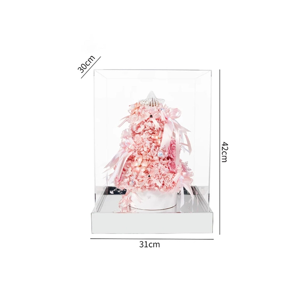 Flowerva Tiered Festive Sculpture Premium Decor