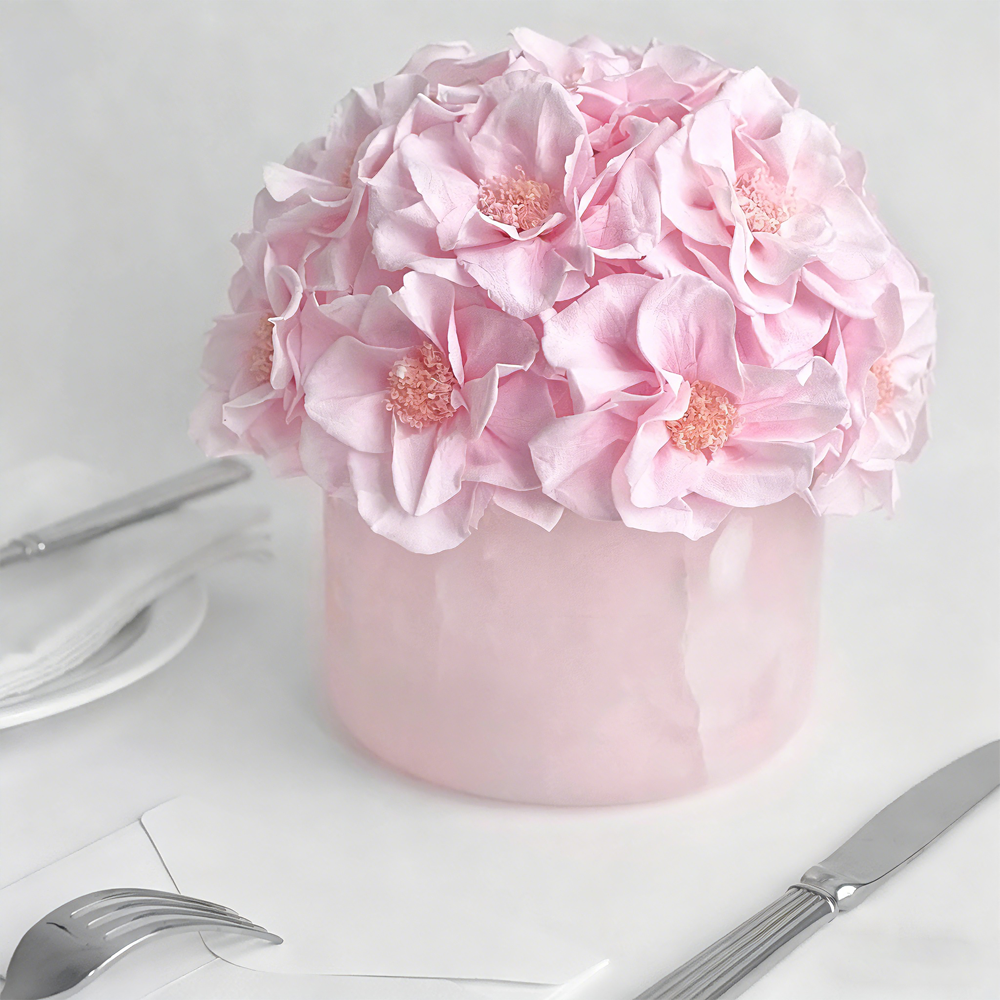 Premium Eternal Rose with Luxury Jade Vase Gift Box