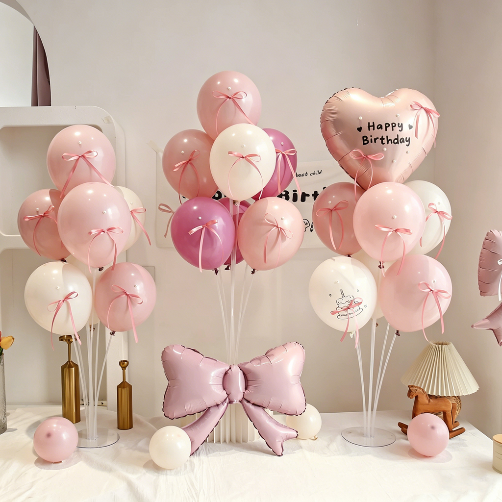 Flowerva French Romantic Birthday Balloon Table Decoration Party Ornament