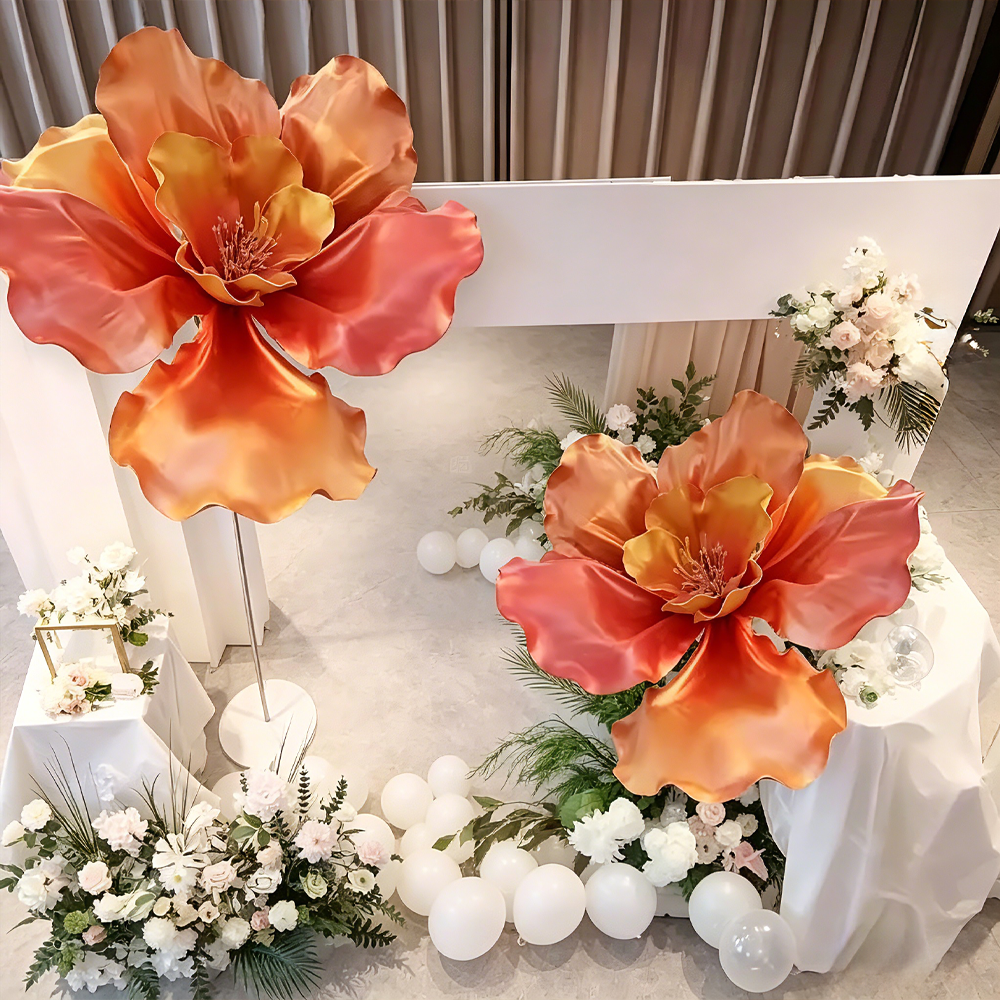 Flowerva Sunset Ember Statement Premium Decor