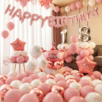 Flowerva 18th Birthday Balloon Decoration for Adult Party